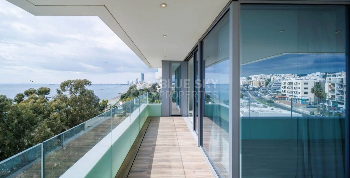 Exclusive Beachfront Living in Agios Tychonas – Four-Bedroom Full-Floor Apartment