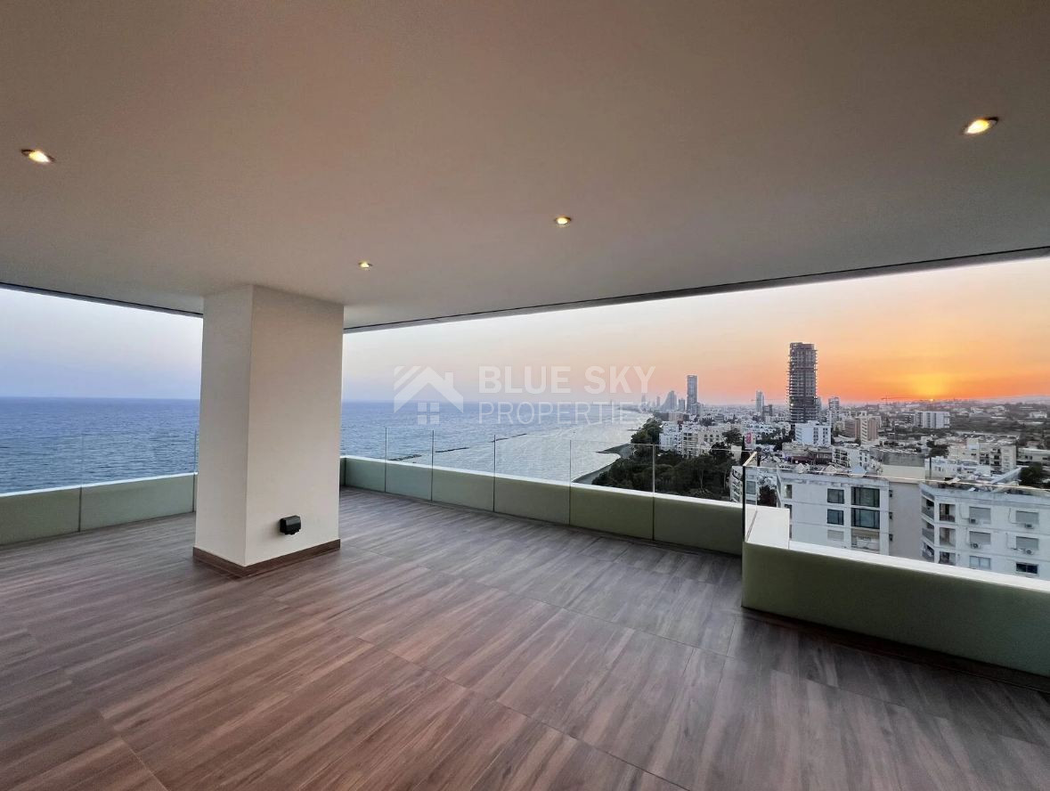 Exclusive Beachfront Living in Agios Tychonas – Four-Bedroom Full-Floor Apartment