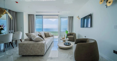 Exclusive Beachfront Living in Agios Tychonas – Four-Bedroom Full-Floor Apartment