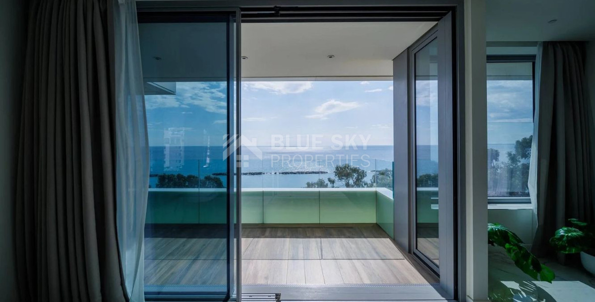 Exclusive Beachfront Living in Agios Tychonas – Four-Bedroom Full-Floor Apartment