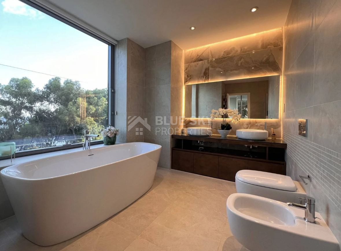 Exclusive Beachfront Living in Agios Tychonas – Four-Bedroom Full-Floor Apartment