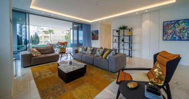 Exclusive Beachfront Living in Agios Tychonas – Four-Bedroom Full-Floor Apartment