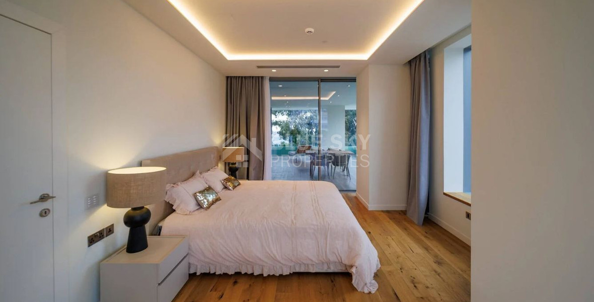 Exclusive Beachfront Living in Agios Tychonas – Four-Bedroom Full-Floor Apartment