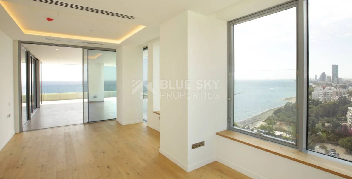 Exclusive Beachfront Living in Agios Tychonas – Four-Bedroom Full-Floor Apartment