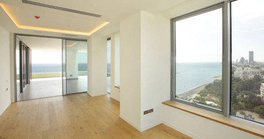 Exclusive Beachfront Living in Agios Tychonas – Four-Bedroom Full-Floor Apartment