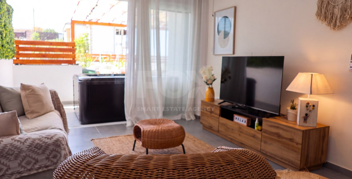 Fully Renovated Two-Bedroom Apartment with Large Veranda & Sea Views for Sale in Peyia