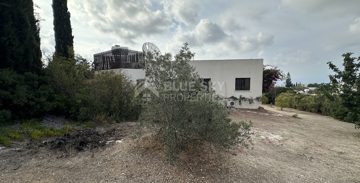 For Sale two bedroom Detached Bungalow on Large Plot with Sea Views | Peyia