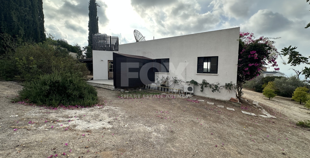 For Sale two bedroom Detached Bungalow on Large Plot with Sea Views | Peyia