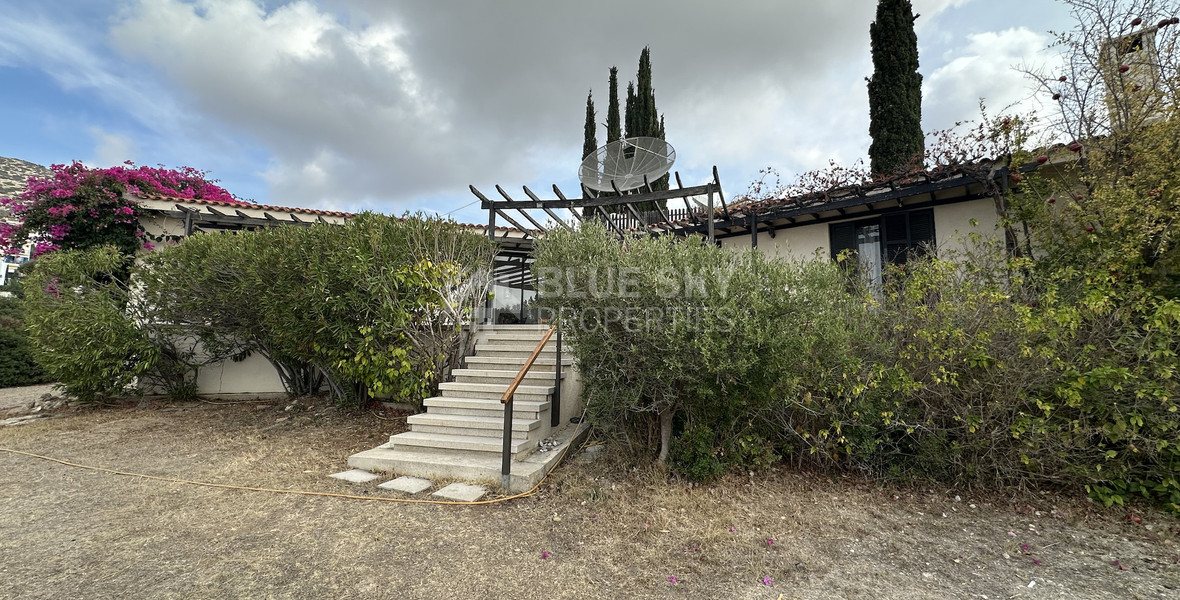 For Sale two bedroom Detached Bungalow on Large Plot with Sea Views | Peyia