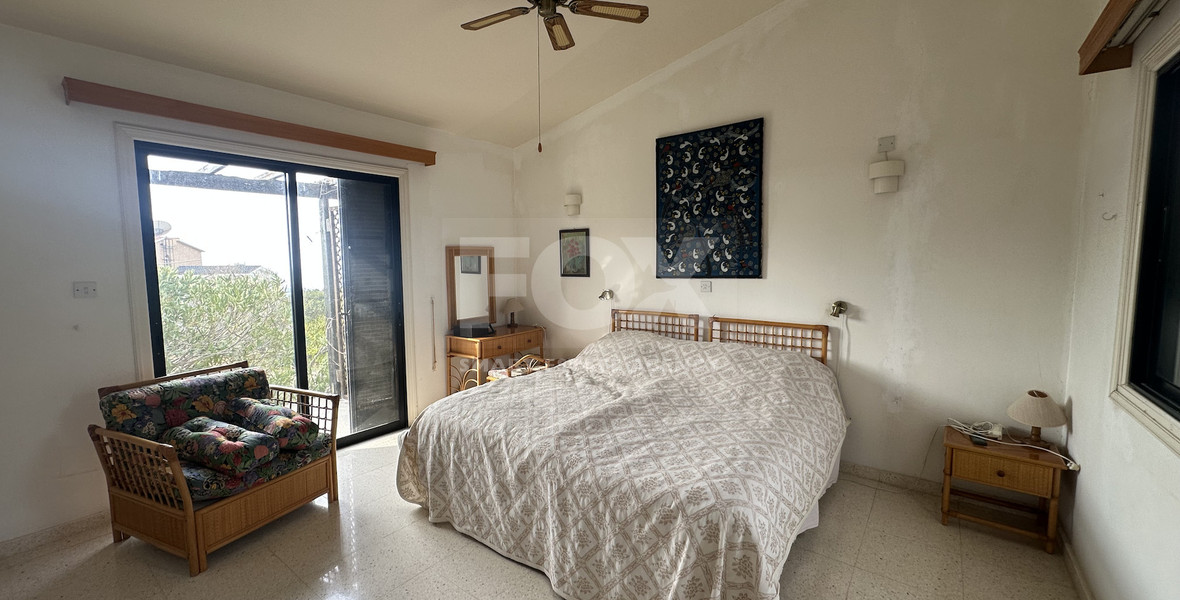 For Sale two bedroom Detached Bungalow on Large Plot with Sea Views | Peyia