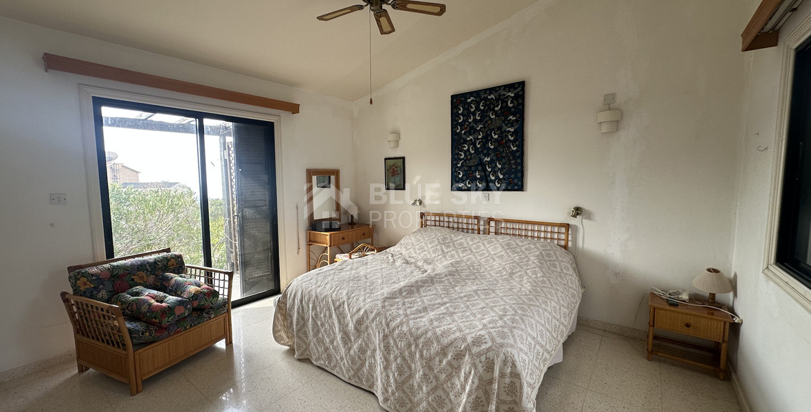 For Sale two bedroom Detached Bungalow on Large Plot with Sea Views | Peyia