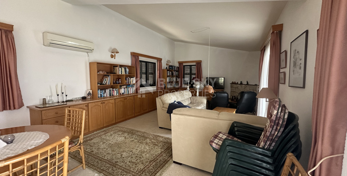 For Sale two bedroom Detached Bungalow on Large Plot with Sea Views | Peyia