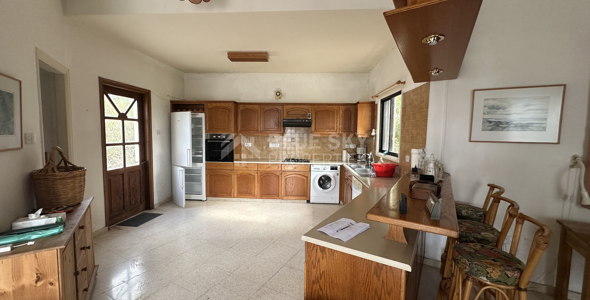 For Sale two bedroom Detached Bungalow on Large Plot with Sea Views | Peyia