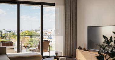 For Sale Contemporary 1-Bedroom Apartment in Mesa Geitonia, Limassol