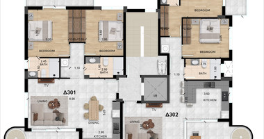 Two Bedroom Penthouse with roof garden for sale n Ekali