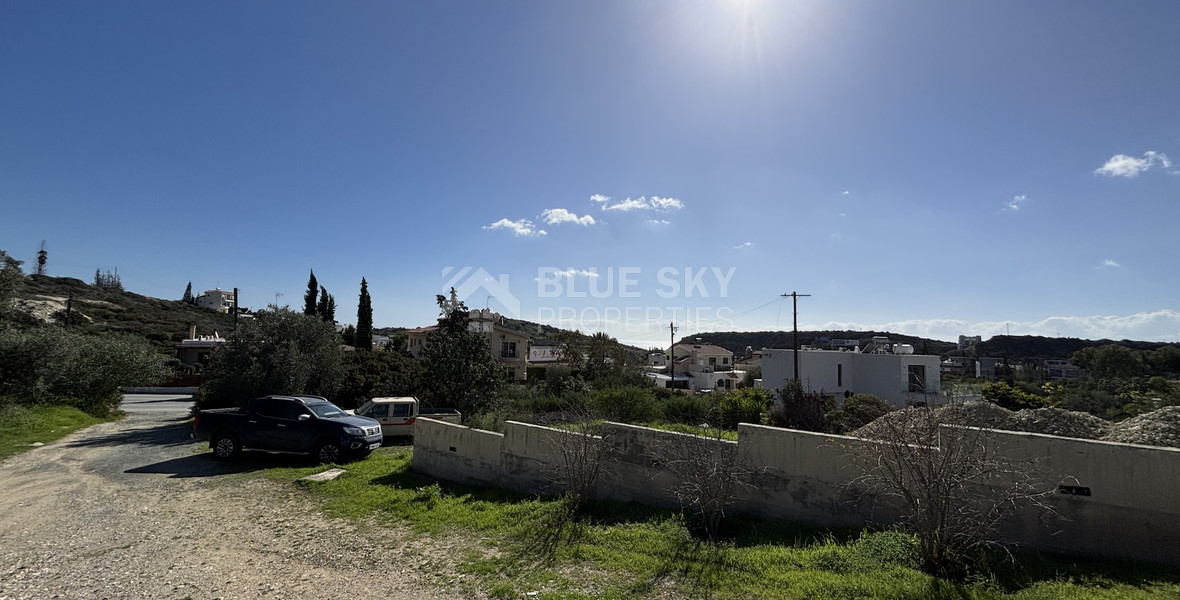 Prime Residential Plot with Sea View for sale in Agios Tychonas, Limassol