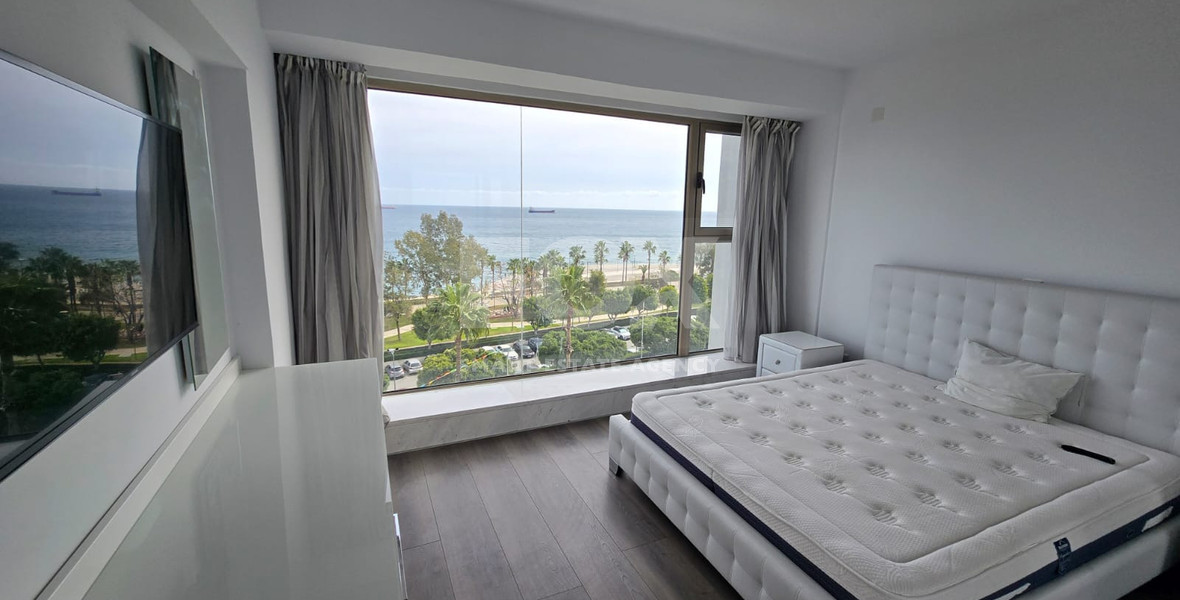 Seafront Furnished 3 Bedroom Apartment For Rent Opposite The Molos