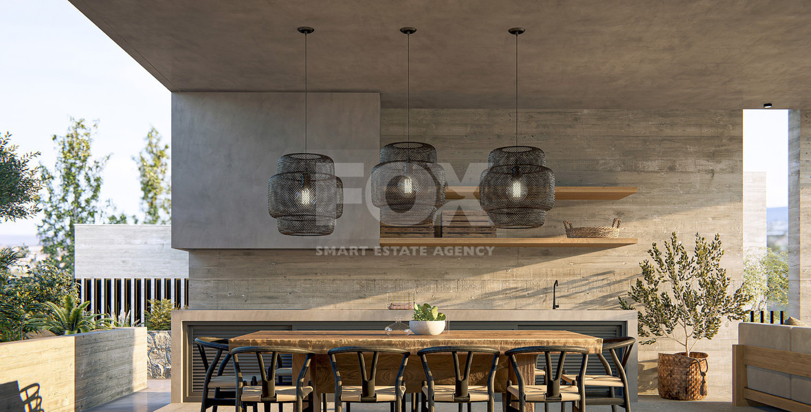 Modern Four Bedroom Detached Villa in Peaceful Peyia with Garden for Sale