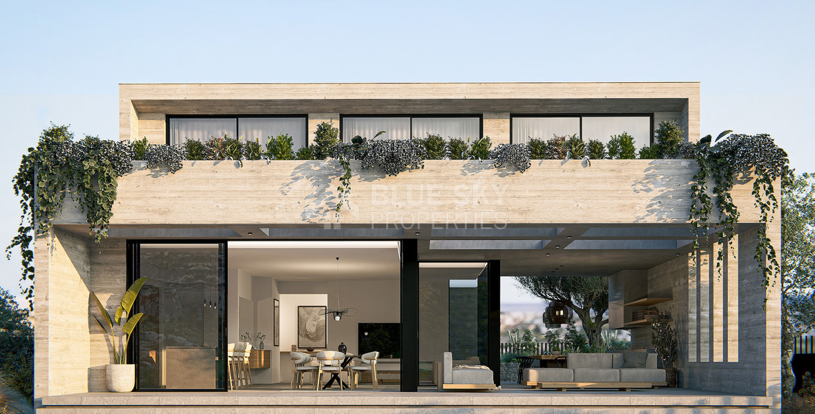 Modern Four Bedroom Detached Villa in Peaceful Peyia with Garden for Sale