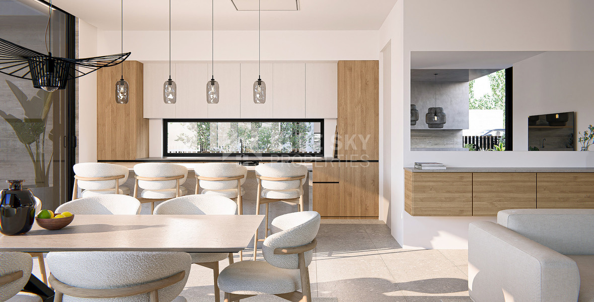 Modern Four Bedroom Detached Villa with Garden in Peaceful Peyia , for Sale