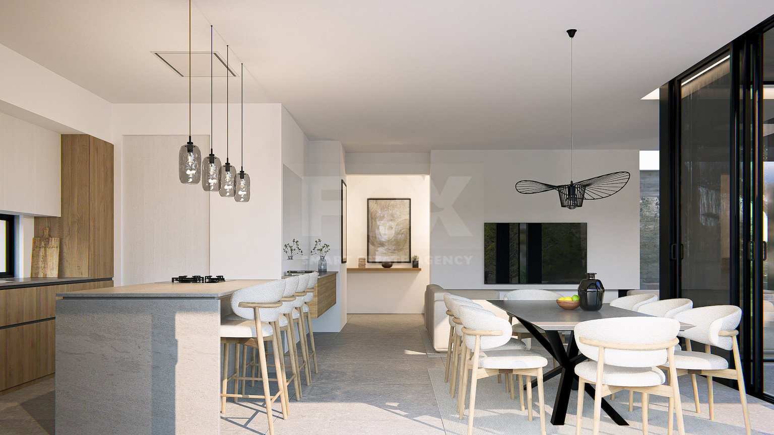 Modern Four Bedroom Detached Villa in Peaceful Peyia with Garden for Sale
