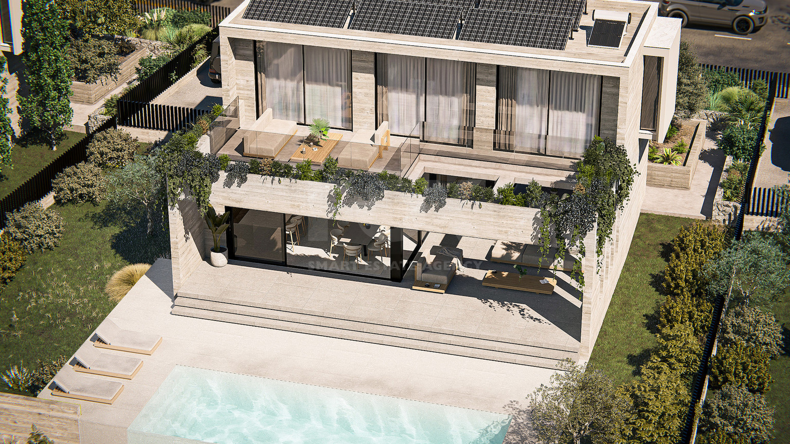 Modern Four Bedroom Detached Villa in Peaceful Peyia with Garden for Sale