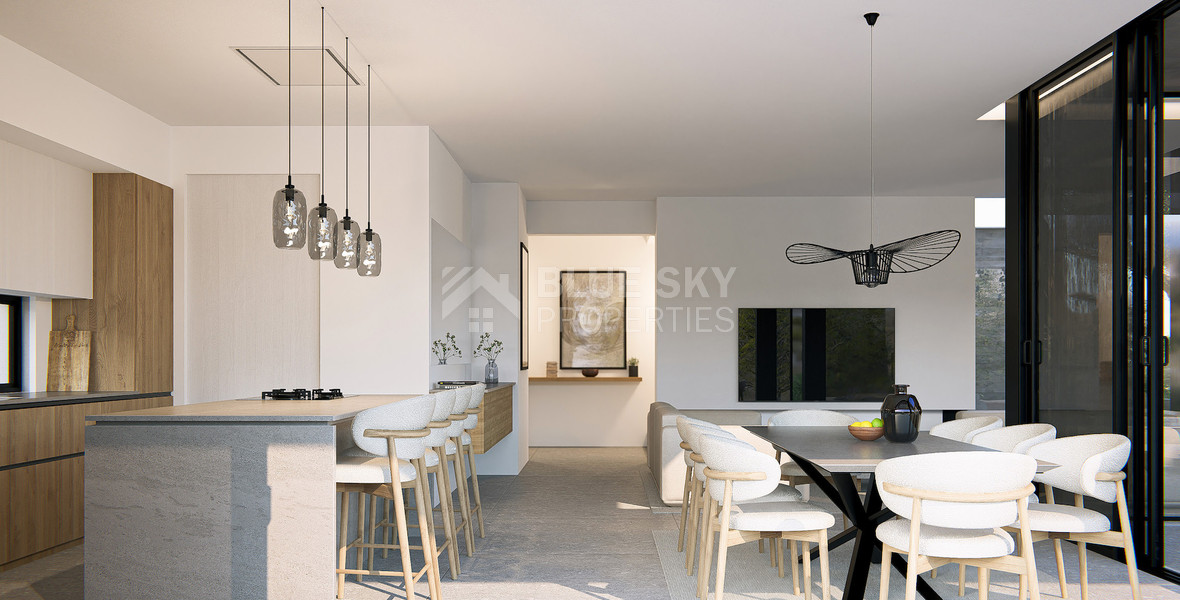 Peyia Luxury Villa for Sale – four Bedrooms, Sea Views, Smart Home, Photovoltaic System