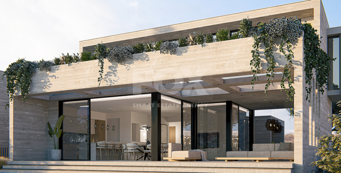 Peyia Luxury Villa for Sale – four Bedrooms, Sea Views, Smart Home, Photovoltaic System