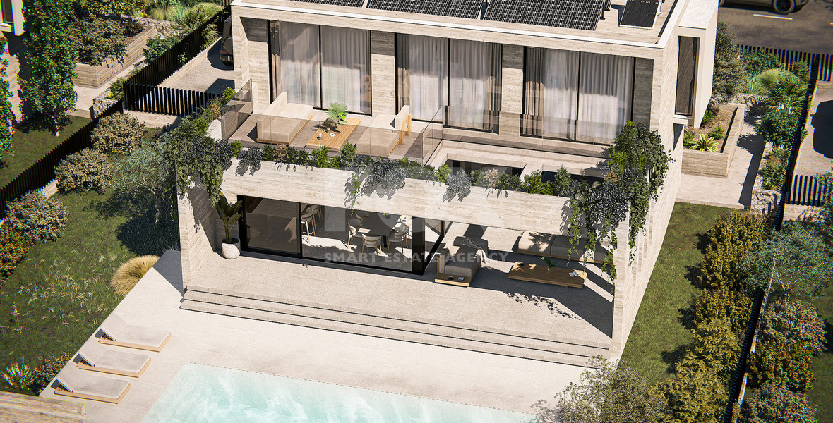 Peyia Luxury Villa for Sale – four Bedrooms, Sea Views, Smart Home, Photovoltaic System