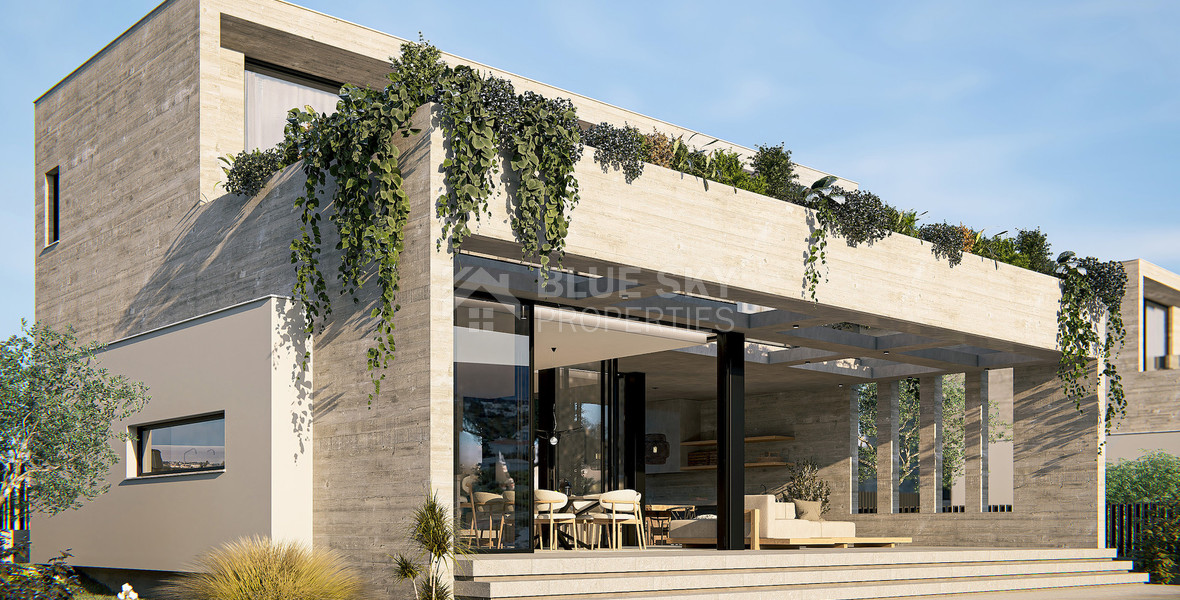 Peyia Luxury Villa for Sale – four Bedrooms, Sea Views, Smart Home, Photovoltaic System