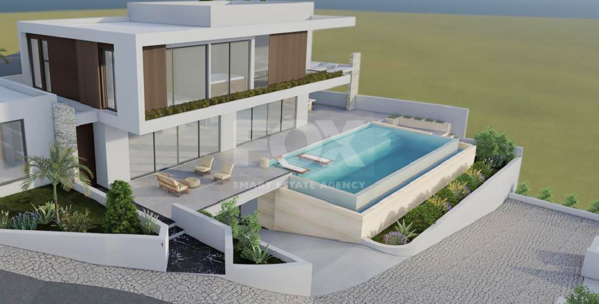 Modern Detached Villa on Large Plot in Peyia For Sale