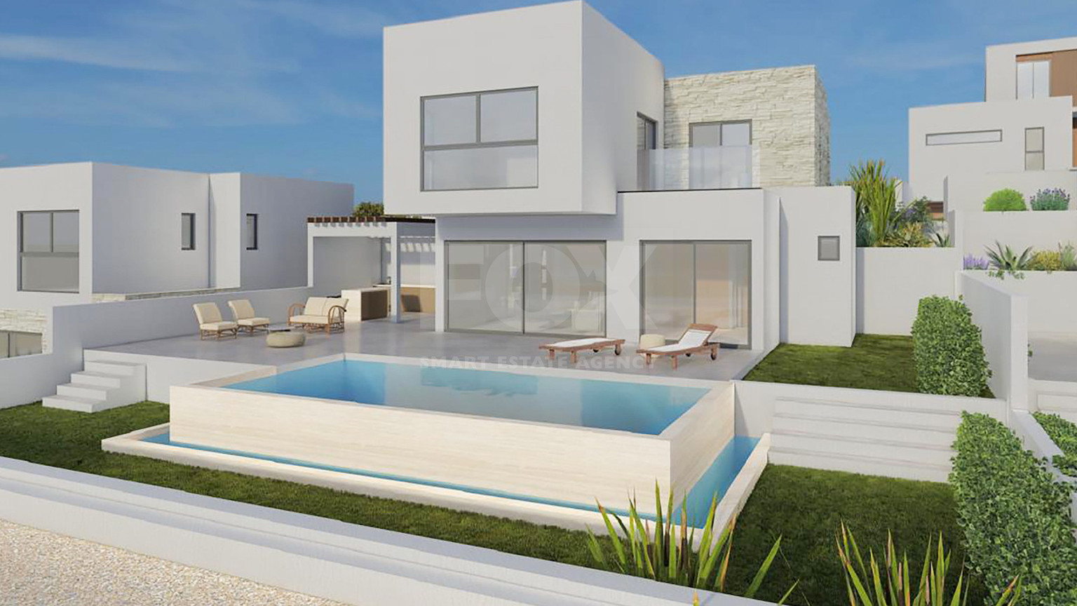 Modern Three Bedroom Villa with Spacious Living in Peyia