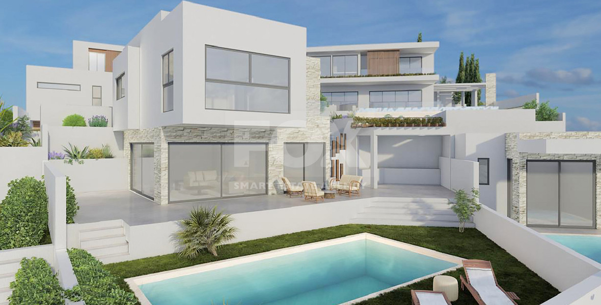 Modern Unfurnished Villa with Space in Peaceful Peyia For Sale