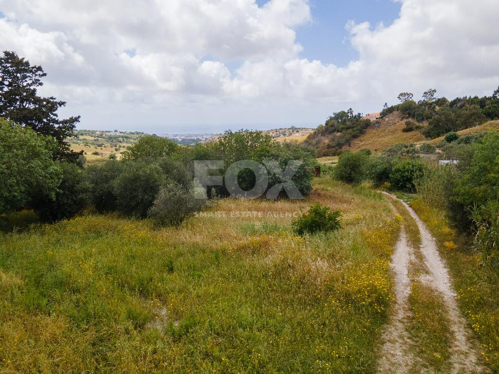 Residential Field with Panoramic Views for Sale in Armou, Paphos – Ideal for Home or Investment