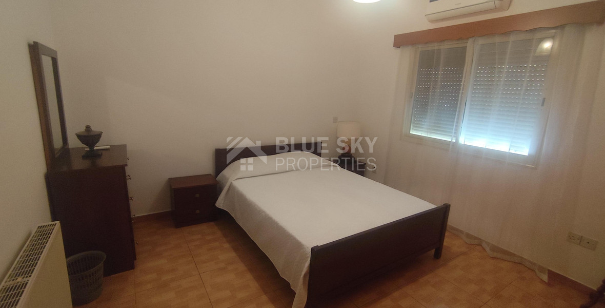 Three bedroom ground floor house in Agios Spyridonas for rent , Limassol