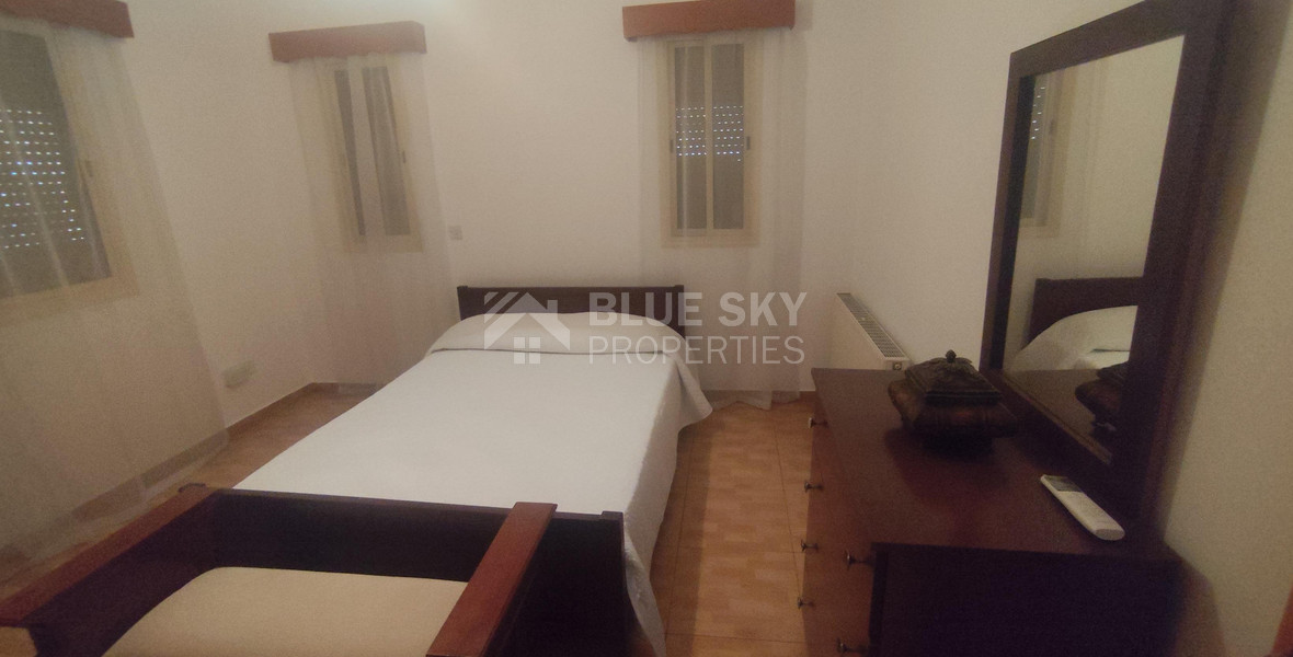 Three bedroom ground floor house in Agios Spyridonas for rent , Limassol