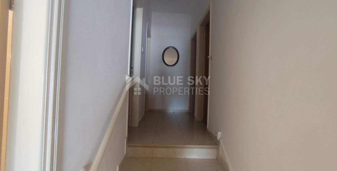 Three bedroom ground floor house in Agios Spyridonas for rent , Limassol