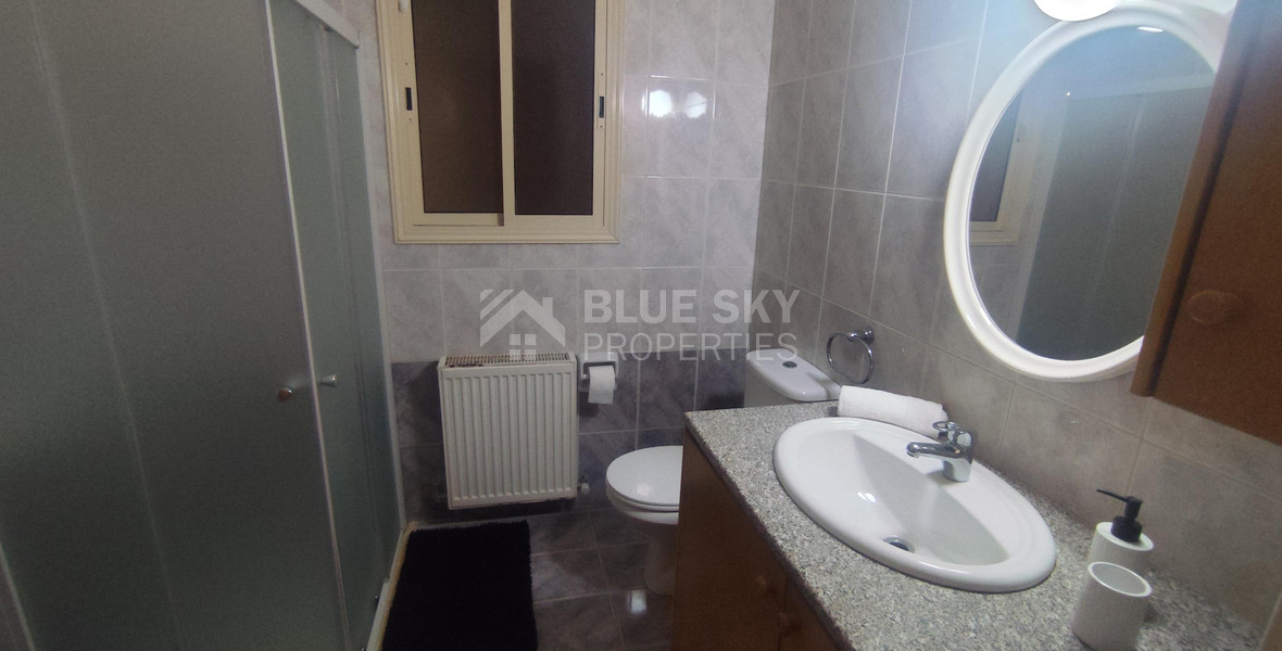 Three bedroom ground floor house in Agios Spyridonas for rent , Limassol