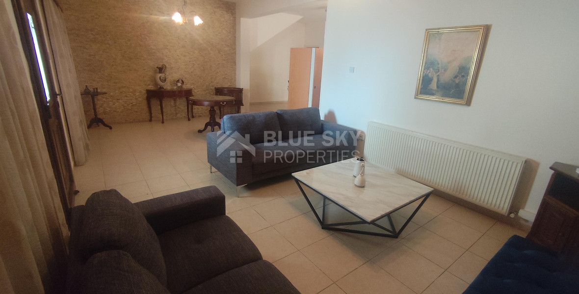 Three bedroom ground floor house in Agios Spyridonas for rent , Limassol