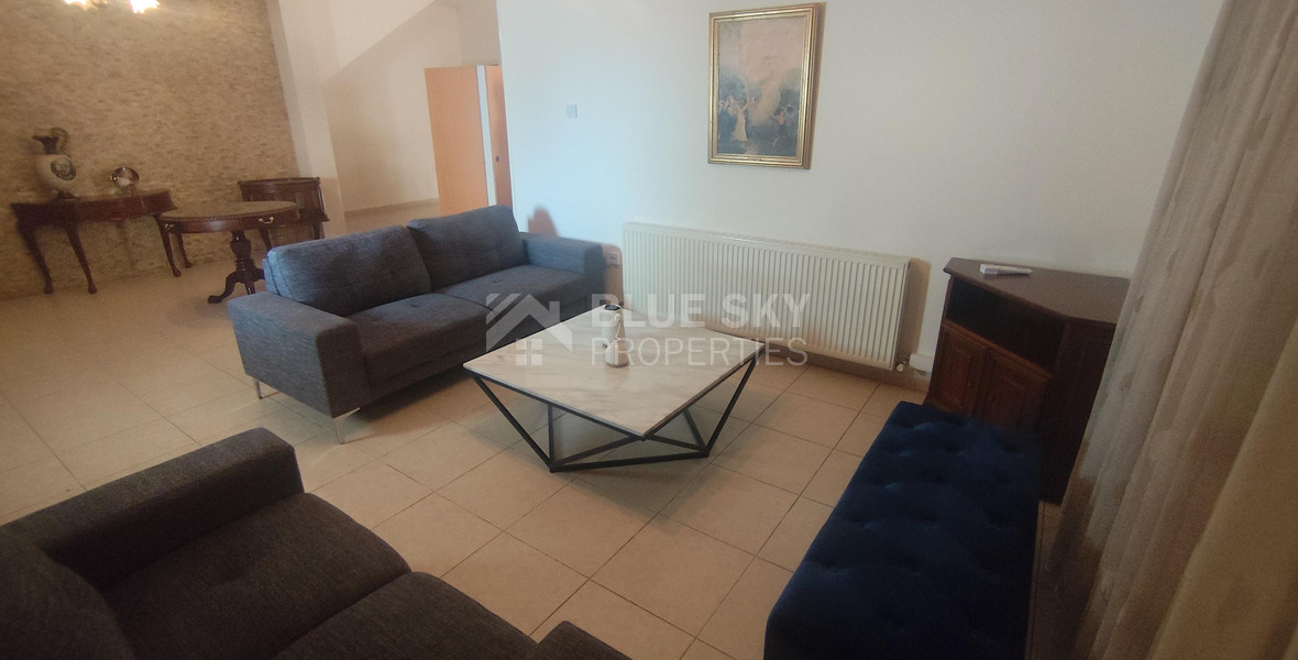 Three bedroom ground floor house in Agios Spyridonas for rent , Limassol