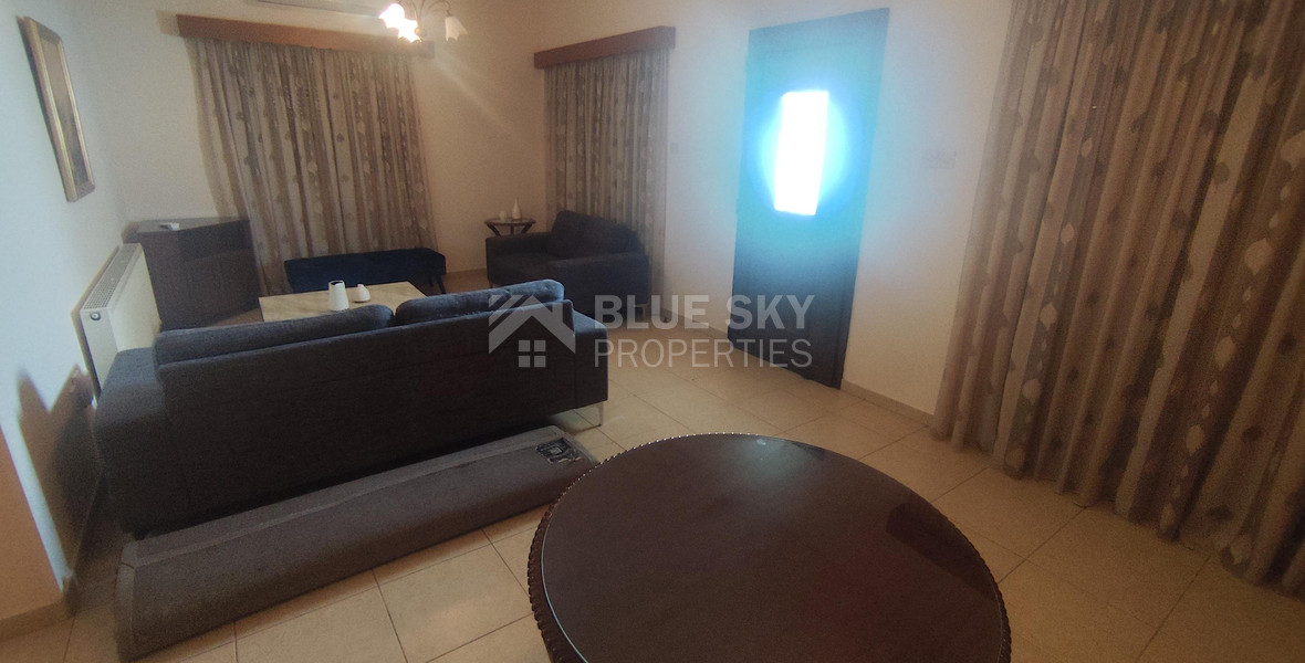 Three bedroom ground floor house in Agios Spyridonas for rent , Limassol