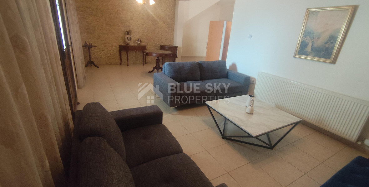Three bedroom ground floor house in Agios Spyridonas for rent , Limassol