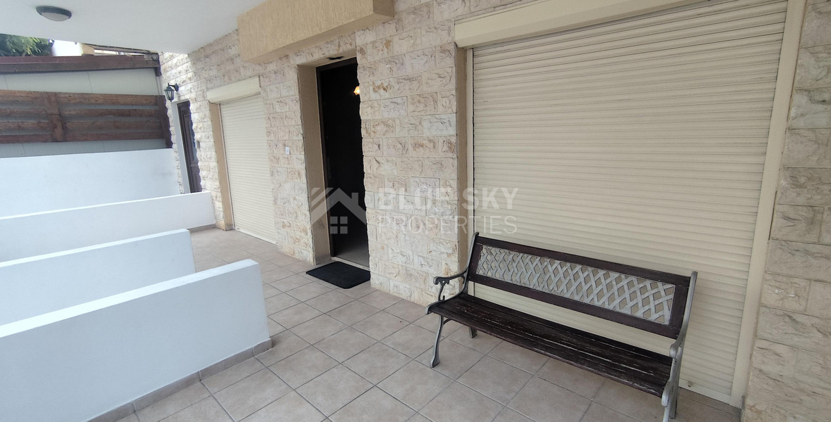 Three bedroom ground floor house in Agios Spyridonas for rent , Limassol
