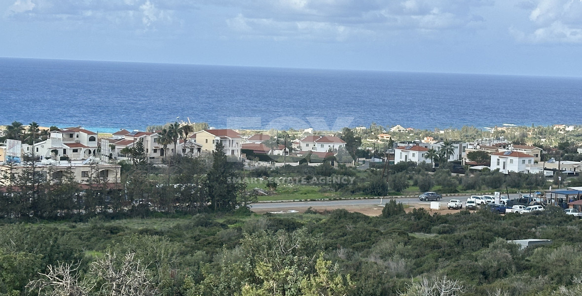 Strategic Development Land for Sale in Peyia, Paphos – Panoramic Views of New Potima Marina