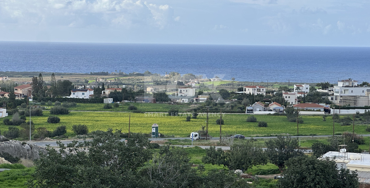 Strategic Development Land for Sale in Peyia, Paphos – Panoramic Views of New Potima Marina