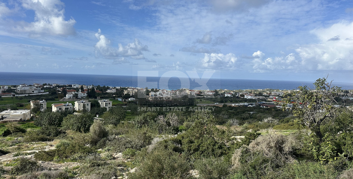 Strategic Development Land for Sale in Peyia, Paphos – Panoramic Views of New Potima Marina