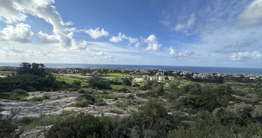 Strategic Development Land for Sale in Peyia, Paphos – Panoramic Views of New Potima Marina