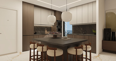 Three Bedroom Penthouse Sea View for Sale in Anavargos Paphos Near Hospital & Town Centre