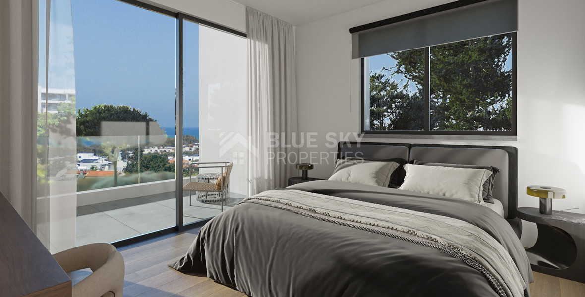 Three Bedroom Penthouse Sea View for Sale in Anavargos Paphos Near Hospital & Town Centre