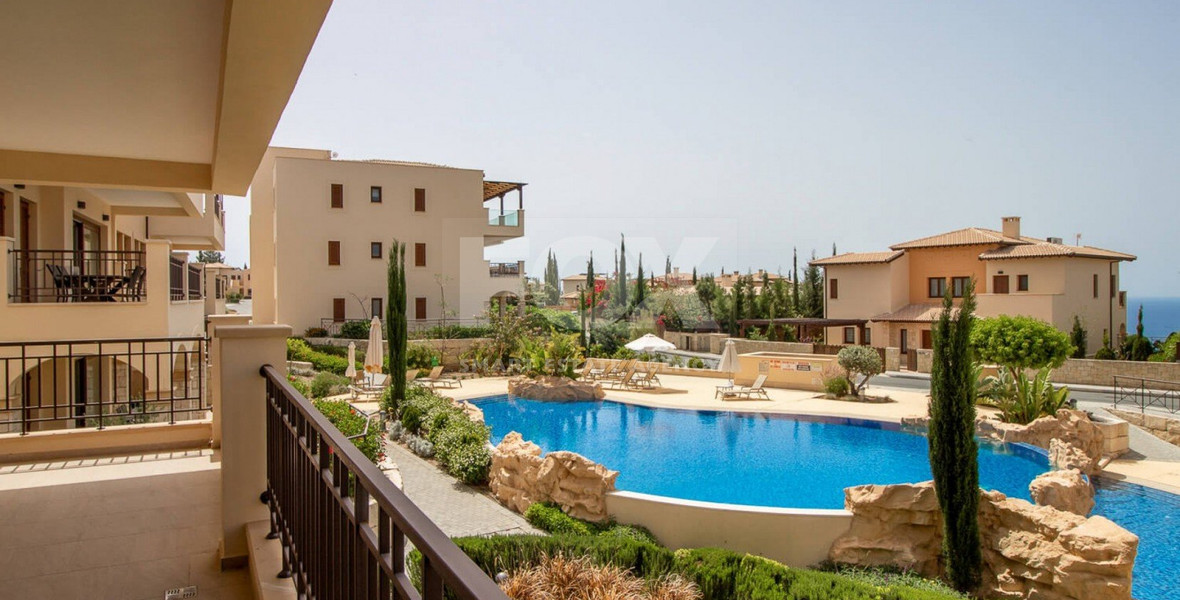 Modern two Bedrooms Premium Apartment in Aphrodite Hills – Luxury Living With Pool Views